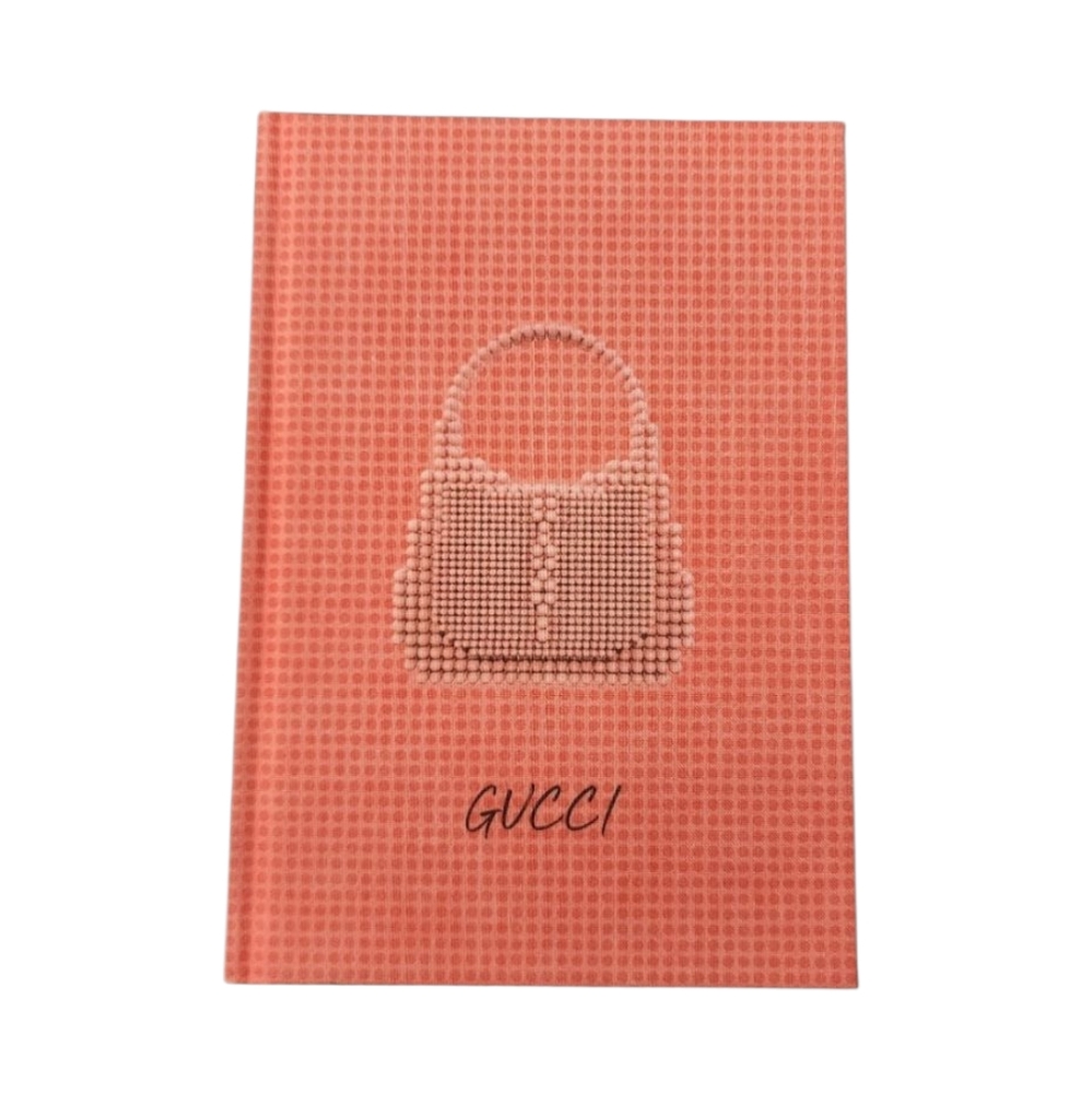 Gucci Notebook Bag Design Journal Diary Stationery Blank Pages Pink Orange